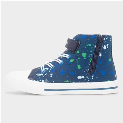 Alva Kids Multi Hi Top Canvas