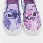 Disney Stitch Austin Kids Multi Slip On Canvas (Click For Details)