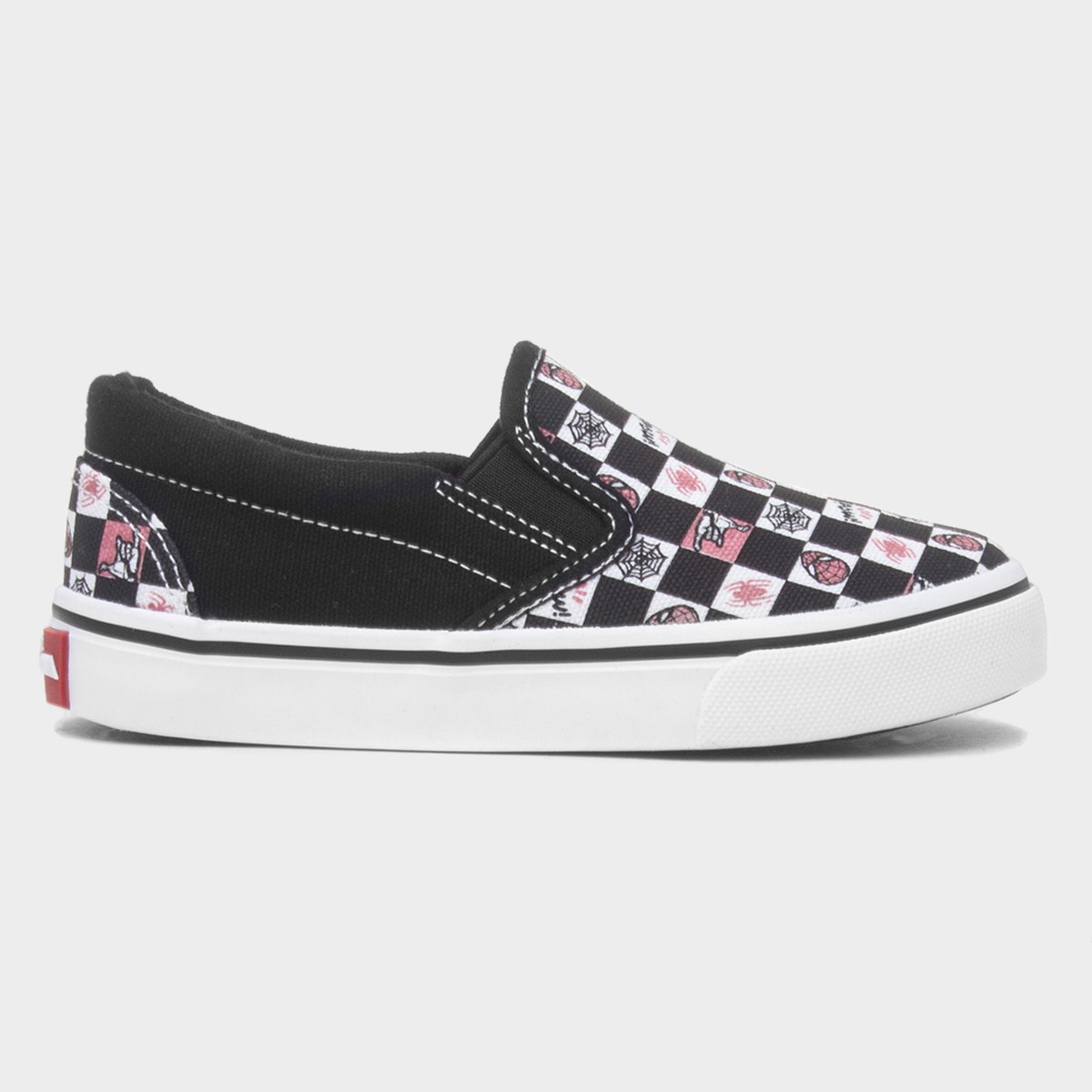 Kids Black Slip On Canvas