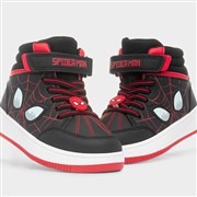 Spider-Man Kids Black Hi-Top Easy Fasten Shoe (Click For Details)