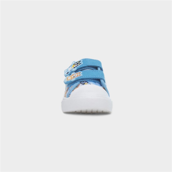 Aldo Kids Blue Easy Fasten Toe Bump Canvas