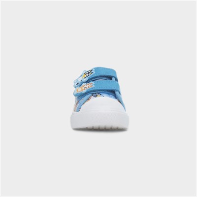 Aldo Kids Blue Easy Fasten Toe Bump Canvas