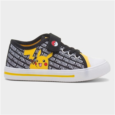 Kids Black Easy Fasten Canvas
