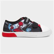 Spiderman Kids Black Light Up Easy Fasten Canvas (Click For Details)