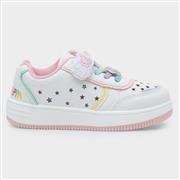 Peppa Pig Glare Kids White Easy Fasten Trainer (Click For Details)