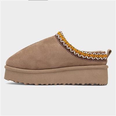 Claudia Girls Taupe Casual Shoe