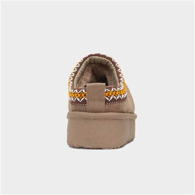 Claudia Girls Taupe Casual Shoe