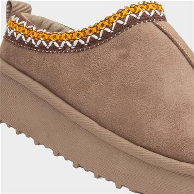 Claudia Girls Taupe Casual Shoe