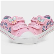 Peppa Pig Kids Pink Easy Fasten Glitter Canvas (Click For Details)