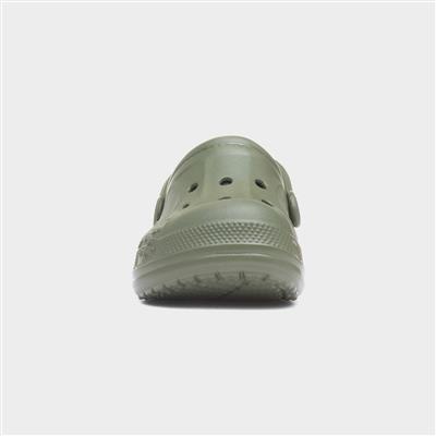 Baya Junior Army Green Warm Lined EVA Clog