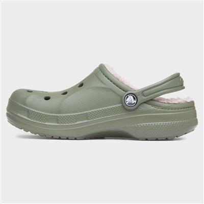 Baya Junior Army Green Warm Lined EVA Clog