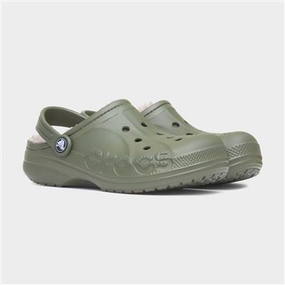 Baya Junior Army Green Warm Lined EVA Clog