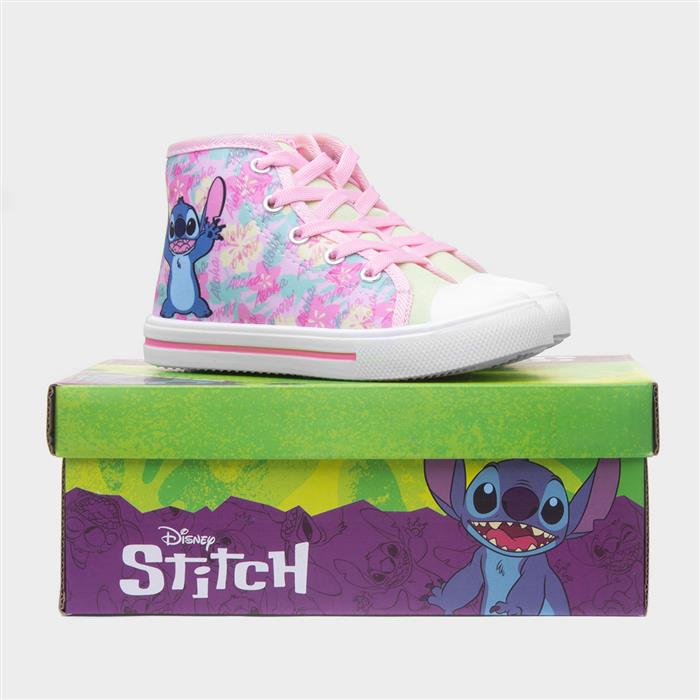 Kids Multi Hi Top Lace Up Canvas