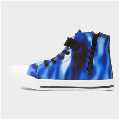 Akira Kids Blue Hi Top Canvas