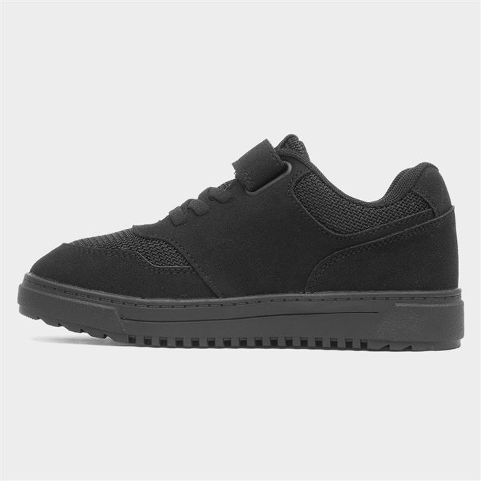Alcaraz Kids Black Mesh Trainer