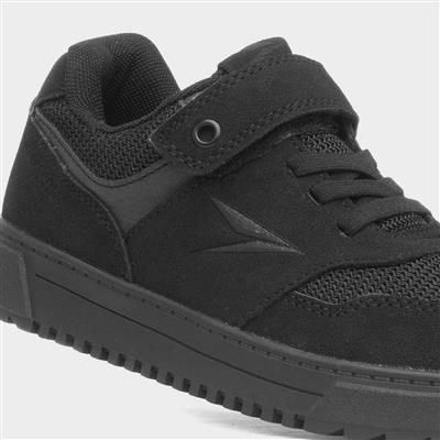 Alcaraz Kids Black Mesh Trainer