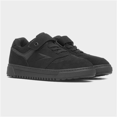 Alcaraz Kids Black Mesh Trainer