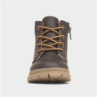 Logan Boys Brown Lace Up Boot
