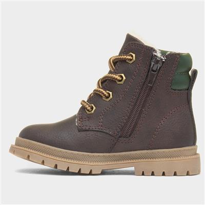 Logan Boys Brown Lace Up Boot