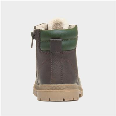 Logan Boys Brown Lace Up Boot