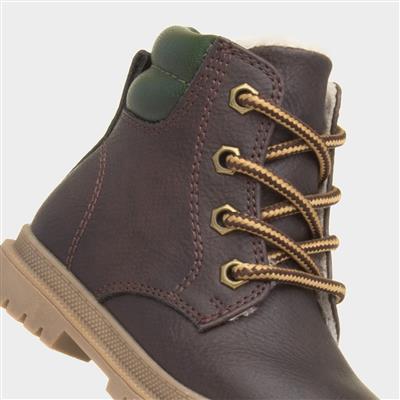 Logan Boys Brown Lace Up Boot
