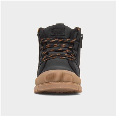 Jazz Boys Black Lace Up Boot