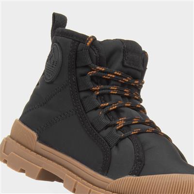 Jazz Boys Black Lace Up Boot