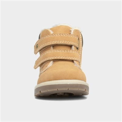 Liam Kids Beige Easy Fasten Ankle Boot