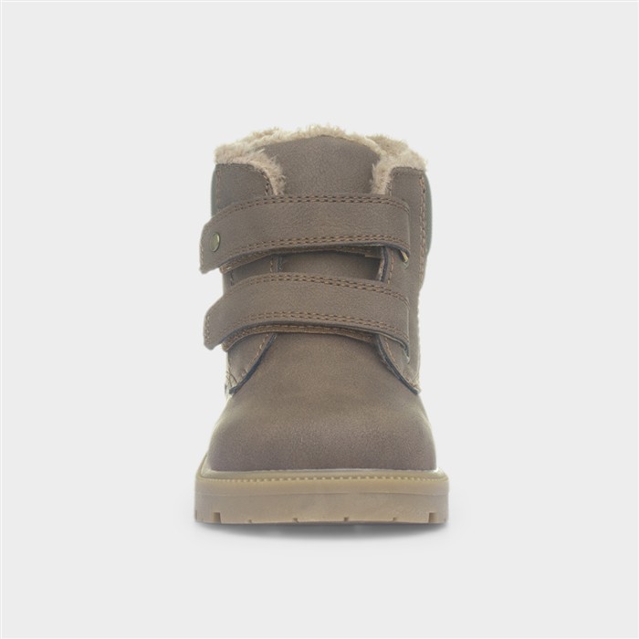 Liam Kids Brown Easy Fasten Ankle Boot