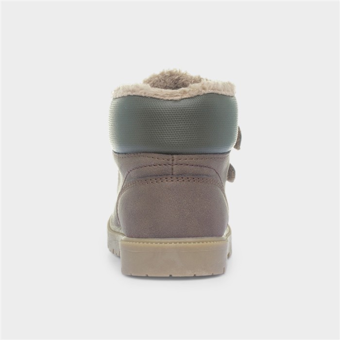 Liam Kids Brown Easy Fasten Ankle Boot