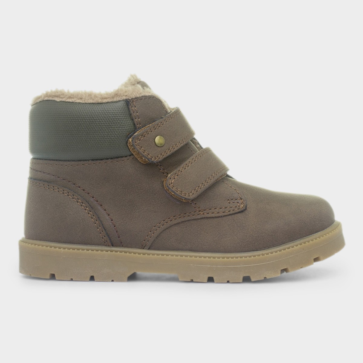 Liam Kids Brown Easy Fasten Ankle Boot
