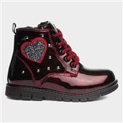 Chatterbox Chrissy Girls Burgundy Ankle Boot (Click For Details)