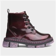 Walkright Emily Kids Bordeaux Glitter Sole Boots (Click For Details)