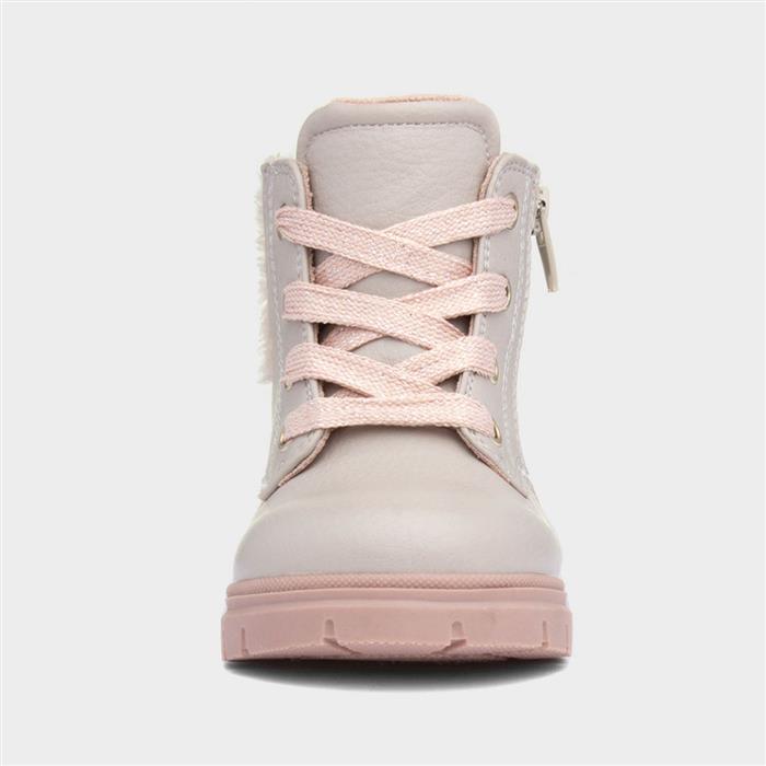 Lettie Girls Beige Ankle Boot