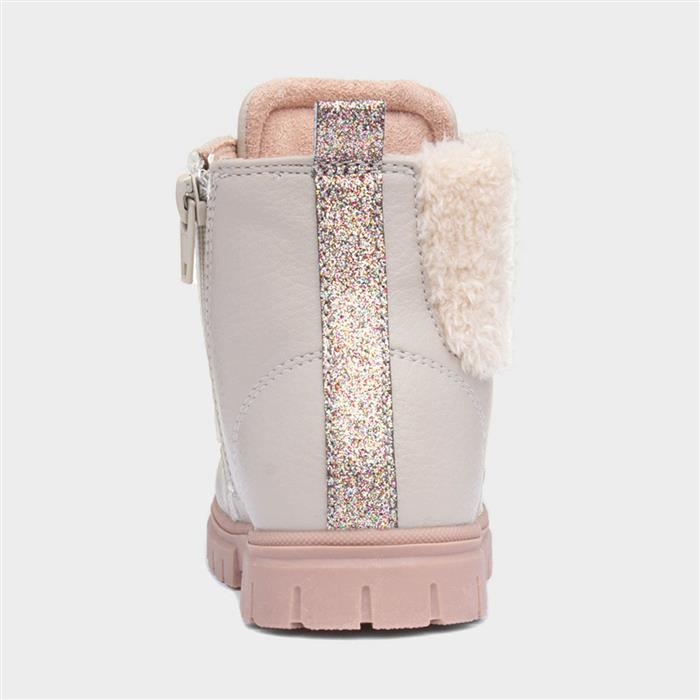 Lettie Girls Beige Ankle Boot