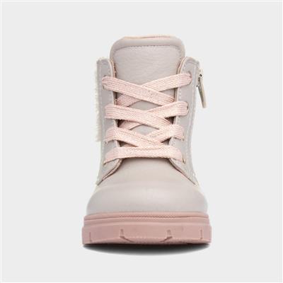 Lettie Girls Beige Ankle Boot