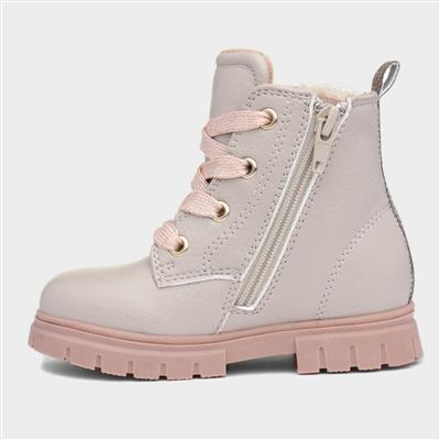 Lettie Girls Beige Ankle Boot