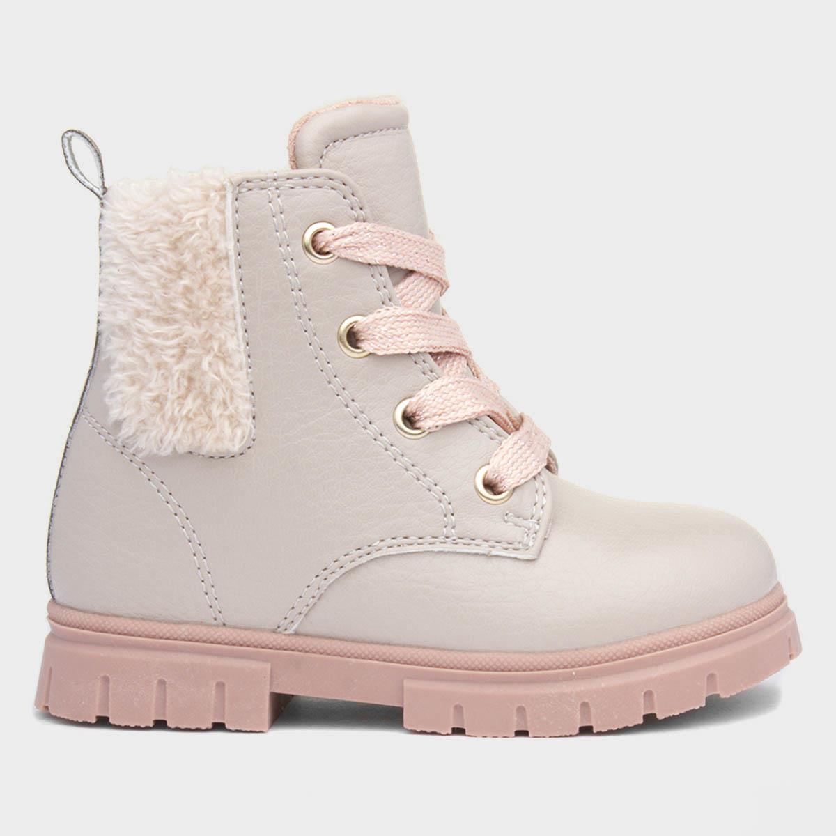 Lettie Girls Beige Ankle Boot