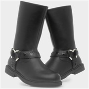 Walkright Eloise Girls Black Zip Up Calf Boot (Click For Details)