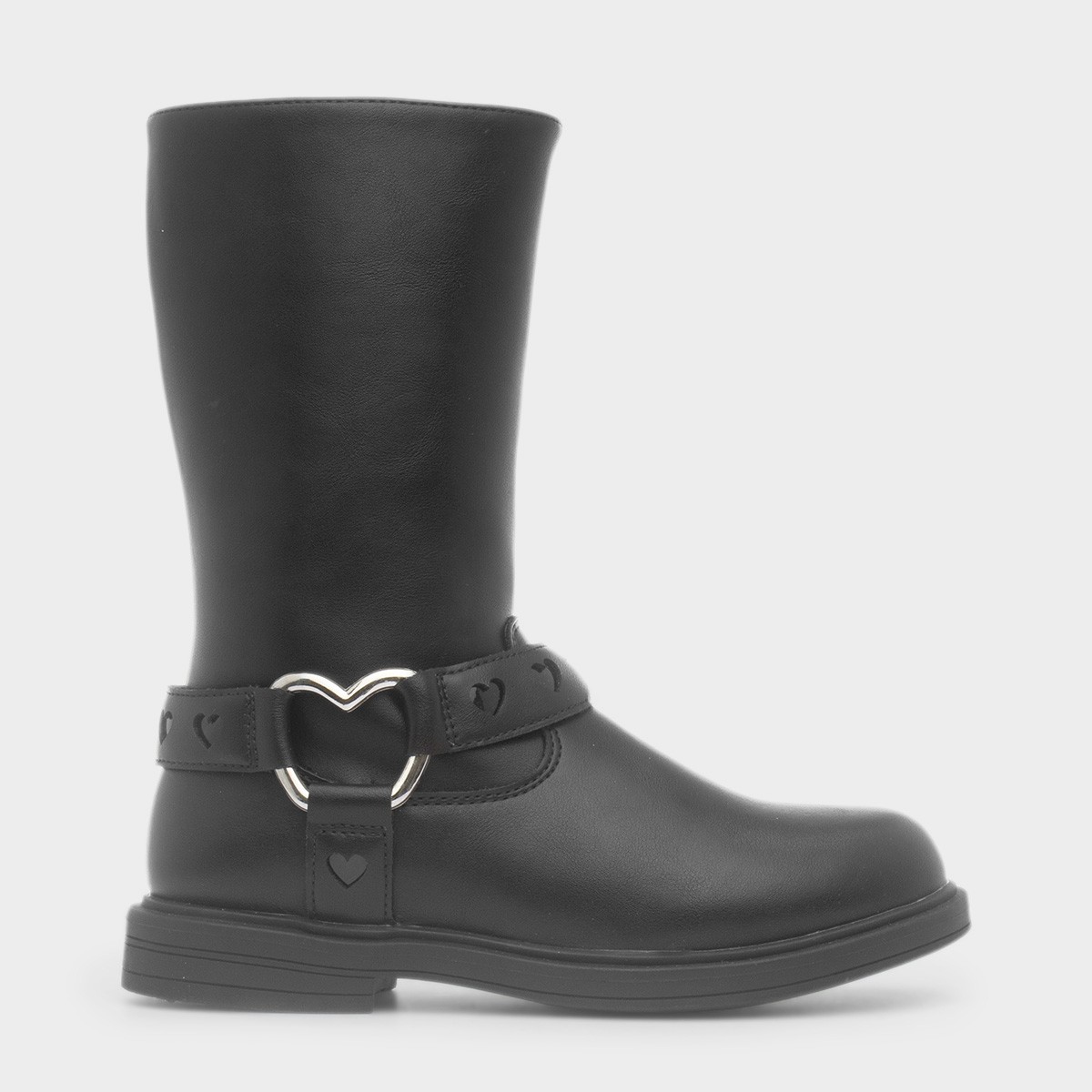 Eloise Girls Black Zip Up Calf Boot