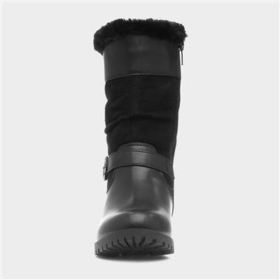 Candice Girls Black Zip Up Boot