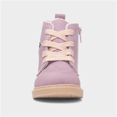 Elvira Girls Lilac Ankle Boot