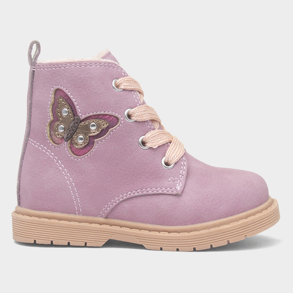 Elvira Girls Lilac Ankle Boot