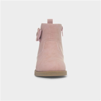 Candela Girls Pink Bow Ankle Boot