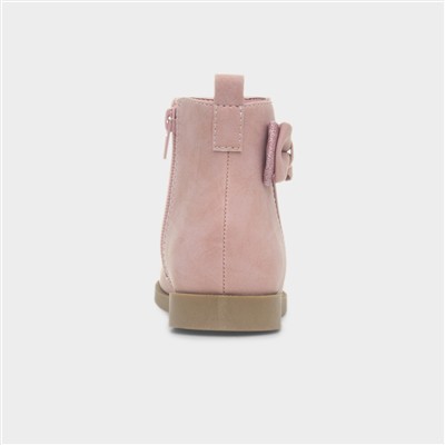 Candela Girls Pink Bow Ankle Boot