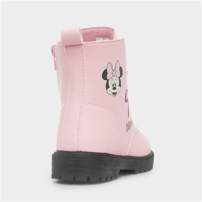 Pink Kids Character Lace Up Boot
