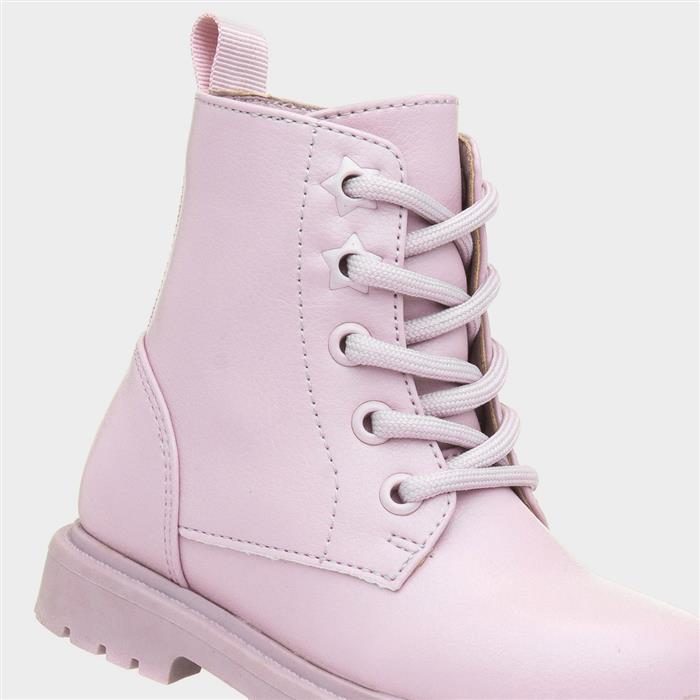 Walkright Evelyn Girls Lilac Ankle Boot-28129 shoezone