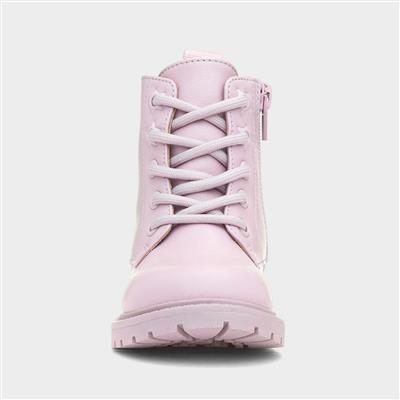 Evelyn Girls Lilac Ankle Boot