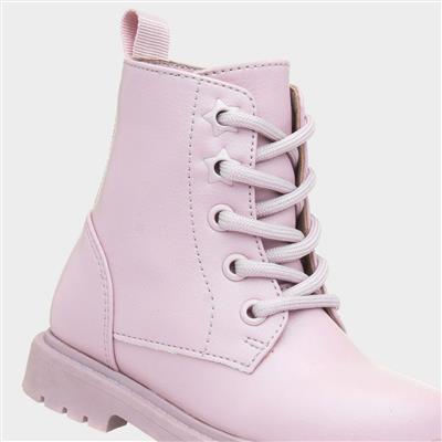 Evelyn Girls Lilac Ankle Boot