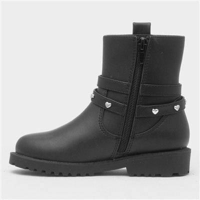Lane Girls Black Ankle Boot